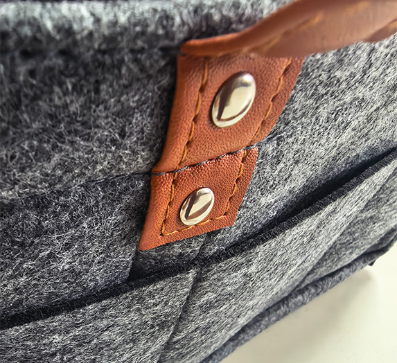 felt handbag
